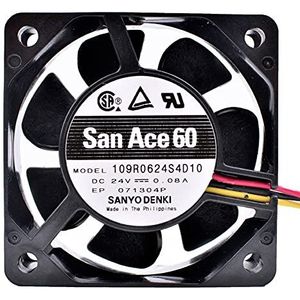 109R0624S4D10 6cm DC24V 0.08A 3-wire industrial computer inverter silent cooling fan
