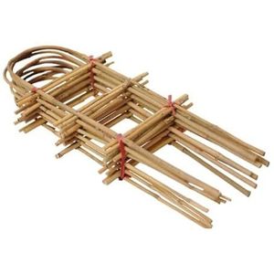 DIXIE STORE Bamboe ladder Trellis gemaakt van bamboestokken ter ondersteuning van pot- en hangplanten bamboe houten plantenstandaard bloem trellis 1set x 10st 105cm U-vorm