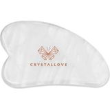 CRYSTALLOVE De gua sha gezichtsmassageplaat van bergkristal