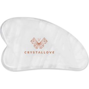 CRYSTALLOVE De gua sha gezichtsmassageplaat van bergkristal