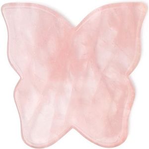 Crystallove Butterfly Rose Quartz Gua Sha Gezichtsmassage