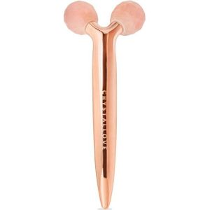 Crystallove - 3D Lift Rose Quartz Roller - Gezichtsmassage - Roze - Natuursteen