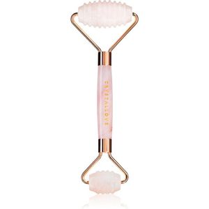 Crystallove Rose Quartz 3D Teeth Roller massageroller voor het Gezicht