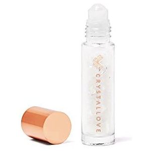 Crystallove - Clear Quartz Gezichtsmassage - Kristallen Flacon - Voor Natuurlijke Oliën
