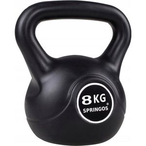Springos PVC Kettle Bell | Kettlebell | 8 kg