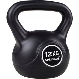 Springos PVC Kettle Bell - Kettlebell - 12 Kg