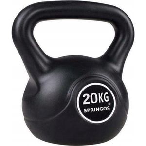 Springos PVC Kettle Bell | Ketllebell | 20 kg