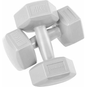 Springos Dumbbell set | 4 kg | Lichtgrijs