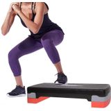 Springos Aerobic Stepper | Aerobic Step | Fitness Step | Verstelbaar | Antislip | Zwart-grijs-rood