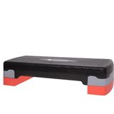 Springos Aerobic Stepper | Aerobic Step | Fitness Step | Verstelbaar | Antislip | Zwart-grijs-rood