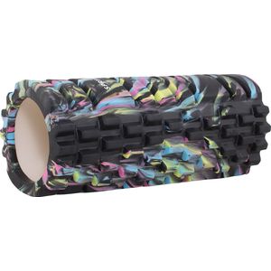 Springos Foam Roller - Massage Roller - Trigger Point Massage - Fitness - Medium Hardheid - 33 cm - Zwart/Blauw/Roze/Geel