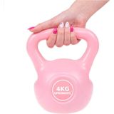 PVC Kettle Bell | Kettlebell | 4 kg | Roze