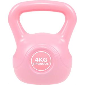 PVC Kettle Bell | Kettlebell | 4 kg | Roze