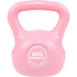 Springos PVC Kettle Bell | Kettlebell | 8 kg | Roze