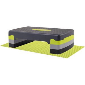 Springos Aerobic Stepper - Aerobic Step - Fitness Step - Verstelbaar - Antislip - Inclusief Mat