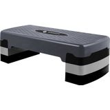 Springos Aerobic Stepper | Aerobic Step | Fitness Step | Verstelbaar | Antislip | Grijs-zwart