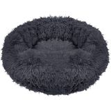 Springos Hondenmand | Superzacht en Luxe | Wasbaar | Donut | Fluffy | Hondenkussen | 70 cm | Grijs