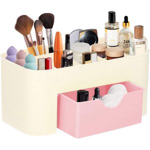 Springos Make Up Organizer - Meerdere Vakken - Lade kast - Roze