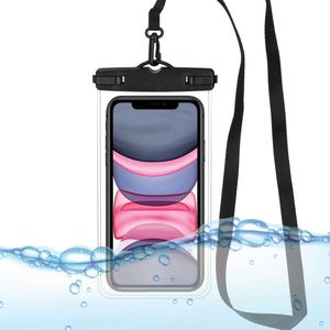 Springos Waterdichte Telefoonhoes | Drybag | 1 Stuk | Universeel | 18 x 11 cm | Transparant