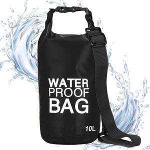 Springos Drybag | Waterdichte Tas | Droogtas | 10 Liter | Zwart