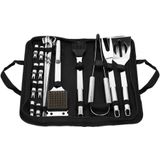 BBQ Accessoires | 20 Delige Set | Inclusief Draagtas | Roestvrij Staal