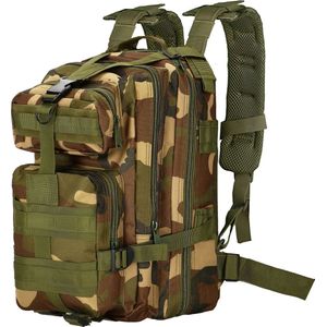 Rugzak | Backpack | Wandelrugzak | Tactical Backpack | 35 Liter | Camouflage | Groen/Bruin/Beige