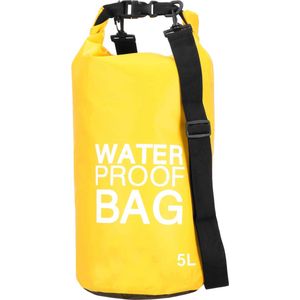 Waterdichte Tas - Rugzak - Drybag - 5 Liter - Geel