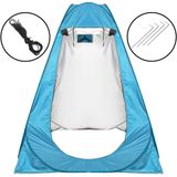 Springos Pop-Up Tent - 1 persoons - Omkleedtent - Festival - Strand - 120 x 120 x 190 - Blauw