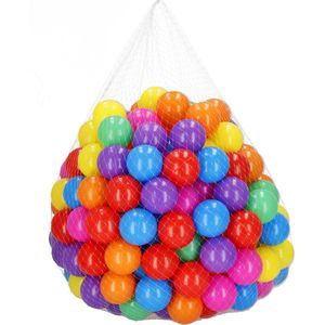 MISIOO 100 ballen voor ballenbad, 6 cm, veilig, niet-giftige kunststof, onbreekbaar, perfect voor kinderen, ballenbad of speelkamer MISIOO 100 ballen voor ballenbad, 6 cm, veilig, niet-giftige kunststof, onbreekbaar, perfect voor kinderen, ballenbad of speelkamer