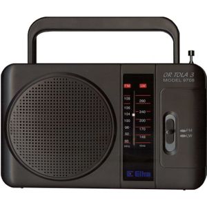 ELTRA 9708BLK draagbare radio, zwart