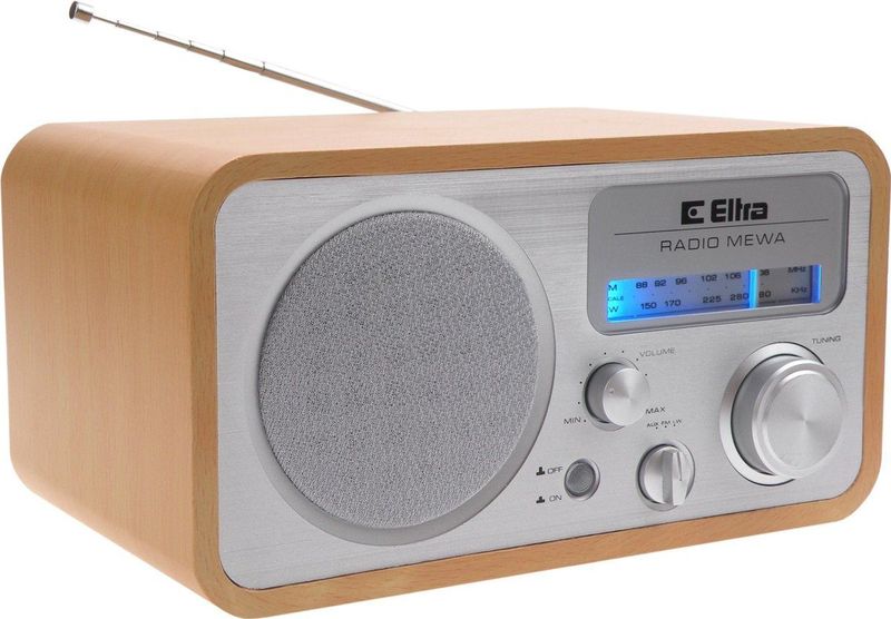 Elta - MEWA Persoonlijk Analoog - Radio - Zilver - Compact