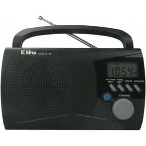 Eltra draagbaar Radio Receiver FM / LW / LCD KINGA 2 zwart