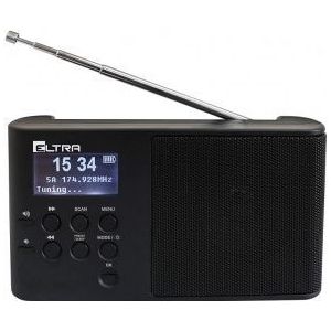 Elta - ELTRA DAB+ Radio - Zwart - Draagbare Digitale Ontvanger