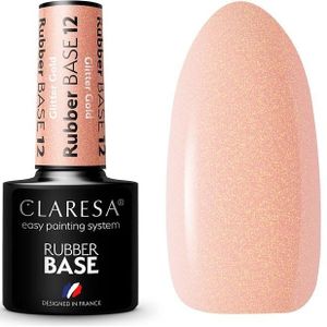 Claresa - UV/LED Base Rubber Nagellak - Tint 12 - 5 g