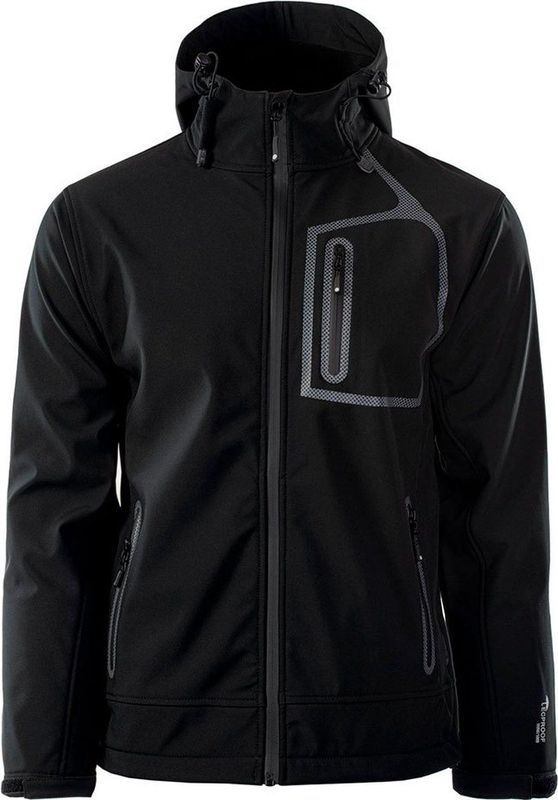 Hi-tec - Prince Ii - Softshelljack - Zwart - Softshell - Waterdicht