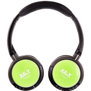 XX.Y stereo hoofdtelefoon met geïntegreerde MP3/4-speler modern en discreet design incl. afstandsbediening groen