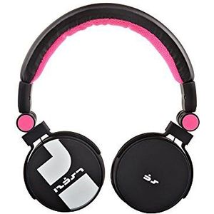 XX.Y stereo hoofdtelefoon moderne look volumeregeling en microfoon voor telefoongesprekken kabel roze