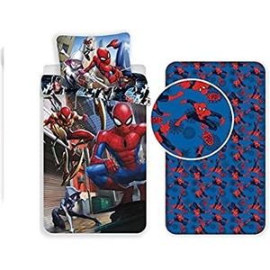Spiderman flanellen beddengoedset voor bedden van 90 cm katoen