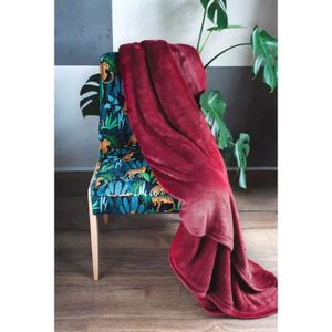 Faro - Fleeceplaid - Bordeaux - Polyester