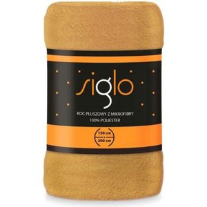 Faro - Fleeceplaid - Geel - Polyester - 220x200