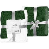 Faro Sherpa Fleece Deken Jungle - 150 x 200 cm - Polyester
