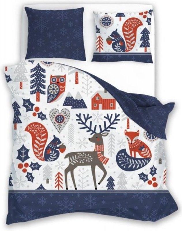 Dekbedovertrek - Grijs - Katoen - 140x200 cm