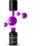 XFEM Paars UV/LED Hybrid Gellak 6ml. #0116 - Paars - Glanzend - Gel nagellak