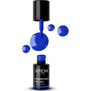 XFEM Donkerblauw UV/LED Hybrid Gellak 6ml. #0125