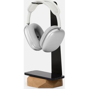 Oakywood 2in1 Headphones Stand - Massief Eiken - Echt Hout Koptelefoon Standaard Houder met 10W Draadloze Oplader