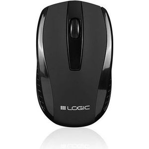 Logic LM-31W - Muis - Zwart - Draadloze Verbinding - 1200 DPI Resolutie