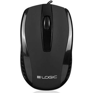 Logic 3 - LM-31 - Muis - Zwart - Bedraad - USB - Ergonomisch Ontwerp
