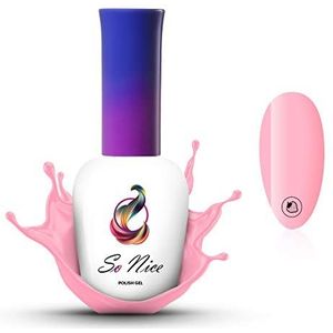 So Nice Gellak UV LED, Baby Pink, Light Pink, 8 ml