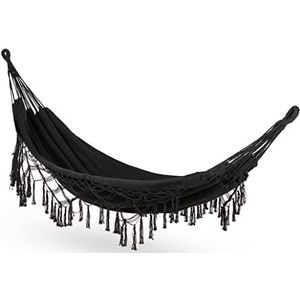 Outtec® Hangmat XXL - 200x150 cm, tot 200kg - Boho Katoenen Hangmat voor Buiten, Tuin, Balkon - voor Kinderen en Volwassenen