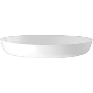 Verdenia onderzetter voor planten en kruiden voor gebruik binnenshuis, licht, stabiel, rond, meerdere kleuren, diameter 11 cm, 14,5 cm, wit